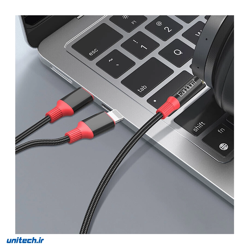 کابل تبدیل AUX به TypeCLightning ارلدام مدل ETAUX80 طول 1.2 متر5